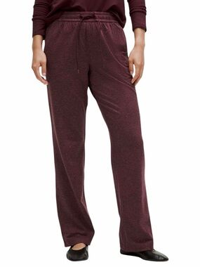 Lululemon Soft Jersey Straight-Leg Mid-Rise Pant Burgundy Maroon Sz 4